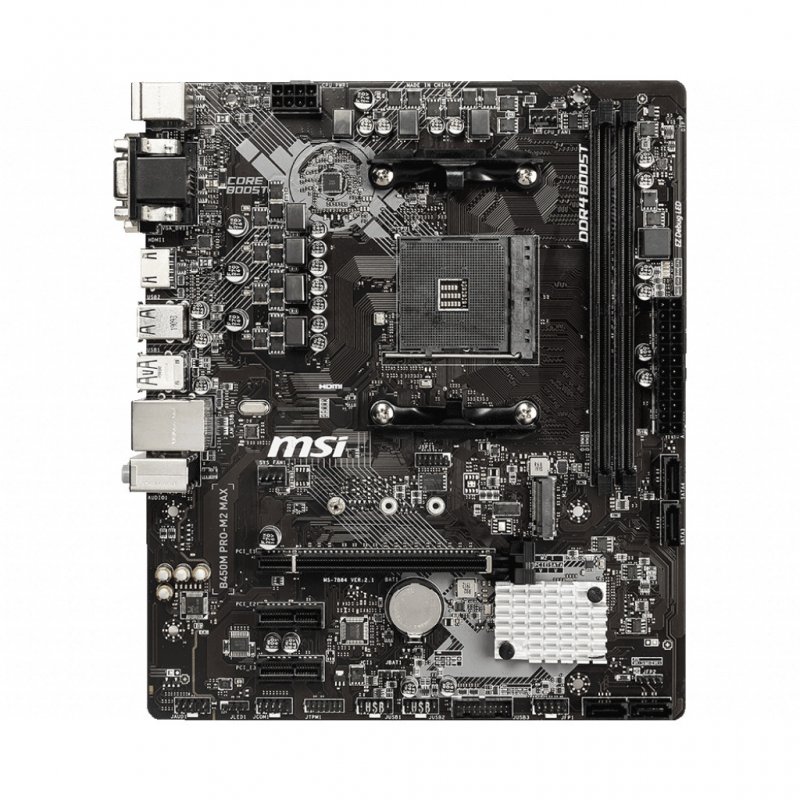 

Материнськая плата MSI B450M PRO-M2 MAX (B450M PRO-M2 MAX)