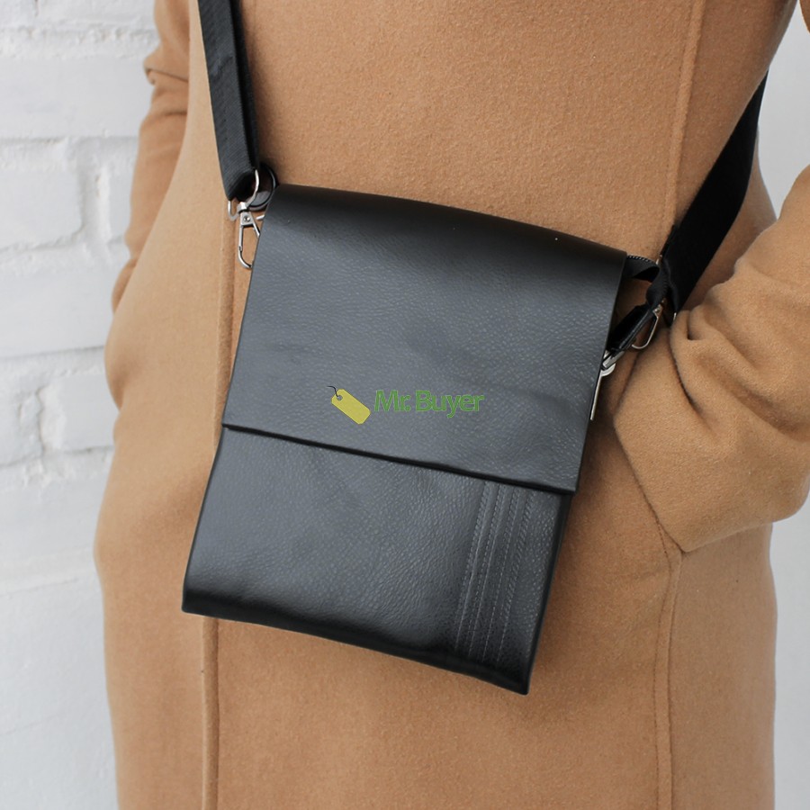 

Мужская сумка через плече Simple 21 х 16,5 х 3 см Черная