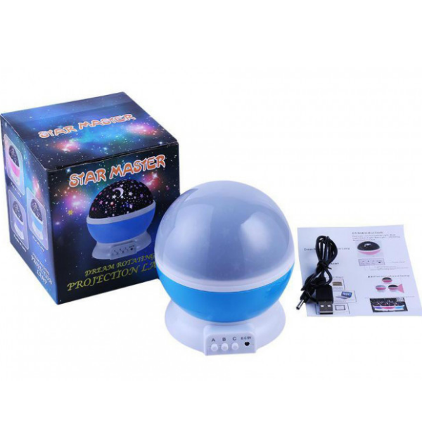 

Ночник -проектор звездного неба Star master dream, синий
