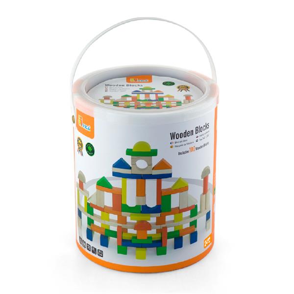 

Дерев'яні кубики Viga Toys Велике будівництво, 100 шт., 2,5 см (50334)