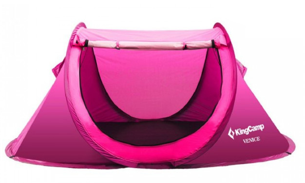 

Палатка одноместная KingCamp Venice KT3071 200x120x85 см Pink