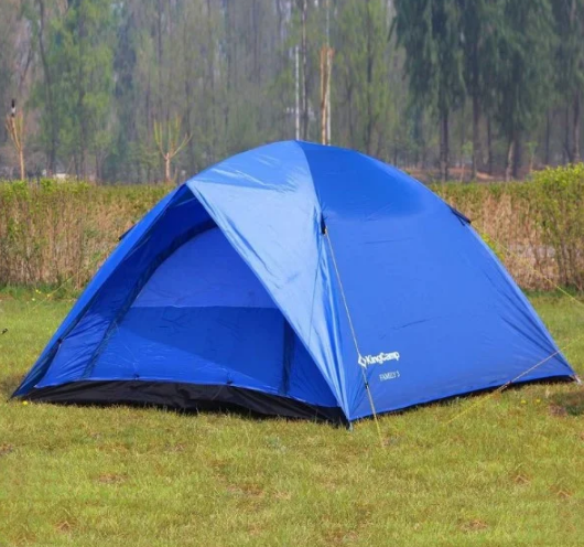 

Палатка трехместная туристическая KingCamp Family 3 KT3073 Blue