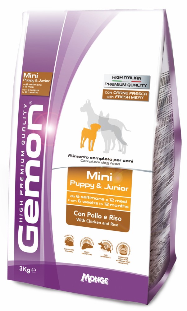 

Корм Gemon Dog Mini Puppy & Junior курица с рисом 3 кг (70386043)