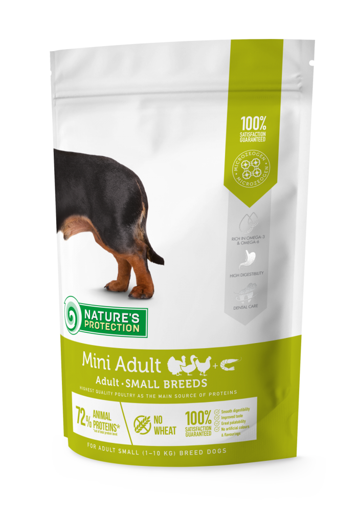 

Сухой корм для взрослых собак малых пород Nature's Protection Mini Adult Small Breeds, 7.5кг (NPS45732)