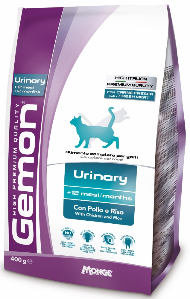 

Корм Gemon Cat Urinary курица с рисом 1,5 кг (70297110)