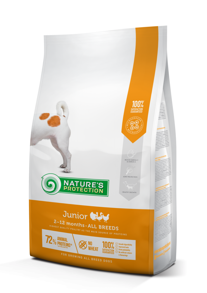 

Сухой корм для щенков всех пород Nature's Protection Junior All Breeds 2кг (NPS45726)