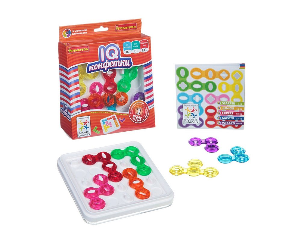 

Настольная игра Smart Games IQ Конфетки (укр) (IQ Candy (ukr))
