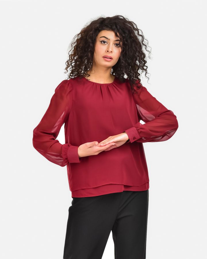 

Блузы с длинным рукавом Vero Moda Бордовый M 2000001070482