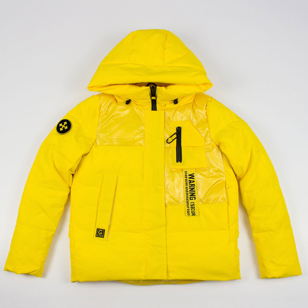 

Куртка коротка зимова жіноча Visdeer XL жовтий (282)