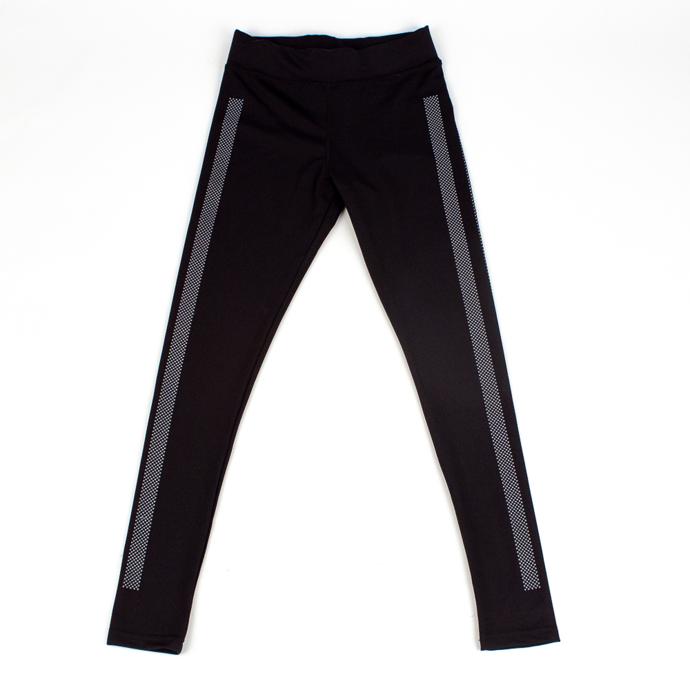 

Лосини спортивні жіночі з подвійними ломпасами XXL чорний