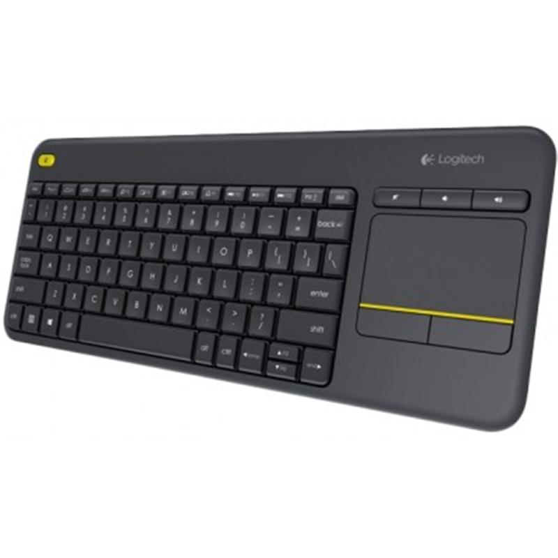 

Клавиатура беспроводная Logitech Wireless Touch Keyboard K400 Plus RUS Black
