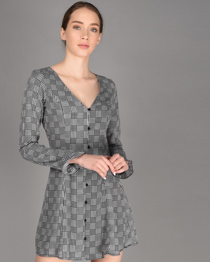 

Платье H&M Серый S 2934718412771