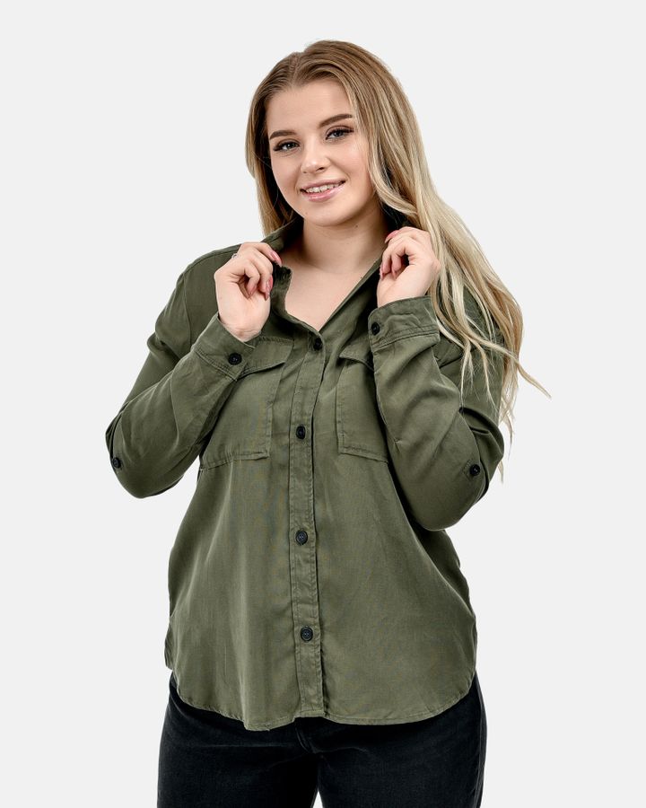 

Рубашки с длинным рукавом H&M Зелёный L 2000000664170