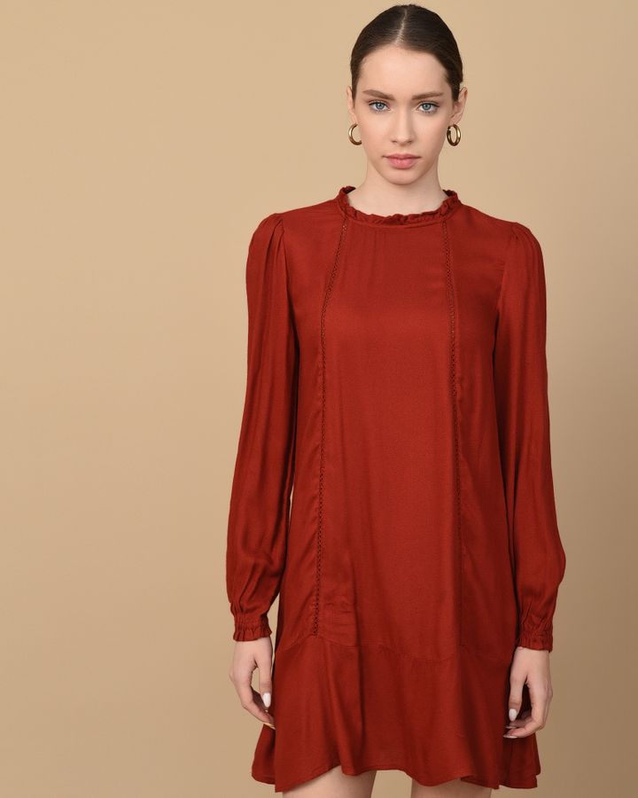 

Платье Zara Бордовый S 2934718593838