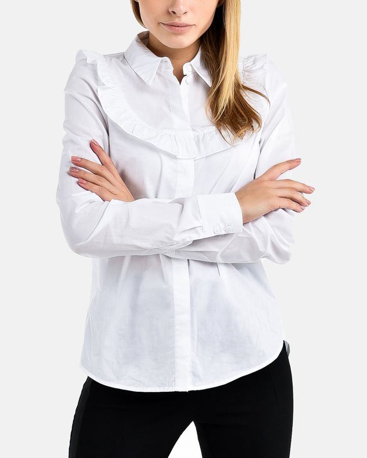 

Блузы с длинным рукавом H&M Белый XS 2934718299310