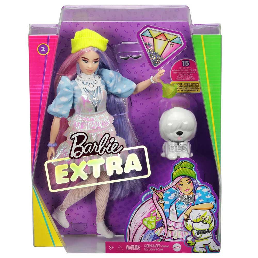 

Кукла Барби Экстра Модница Мерцающий образ Barbie Extra Doll # 2 in Shimmery Look with Puppy Pet Mattel