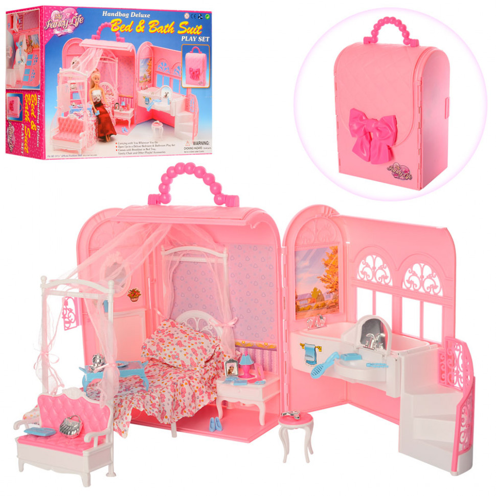 

Набор мебели для куклы Спальня Best Toys (9988) Розовый