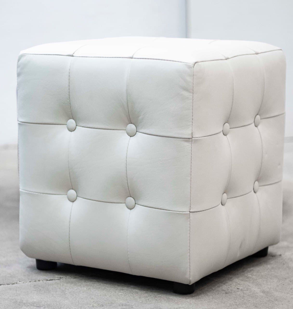 

Квадратний Пуфик max пуф Еко кожа Белий