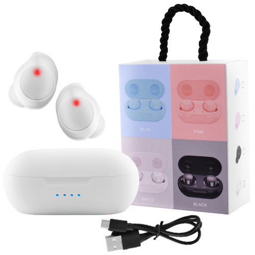 

Беспроводные bluetooth наушники TWS-08 5.0 с кейсом white