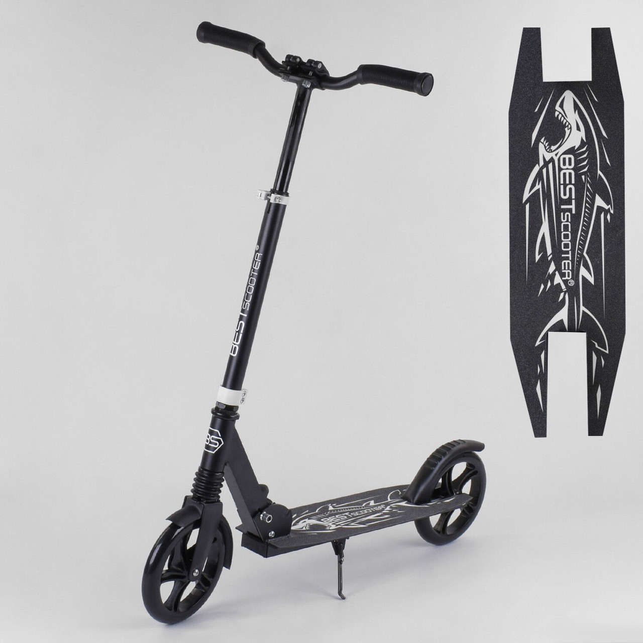 

Самокат двухколесный Best Scooter 68848 черный