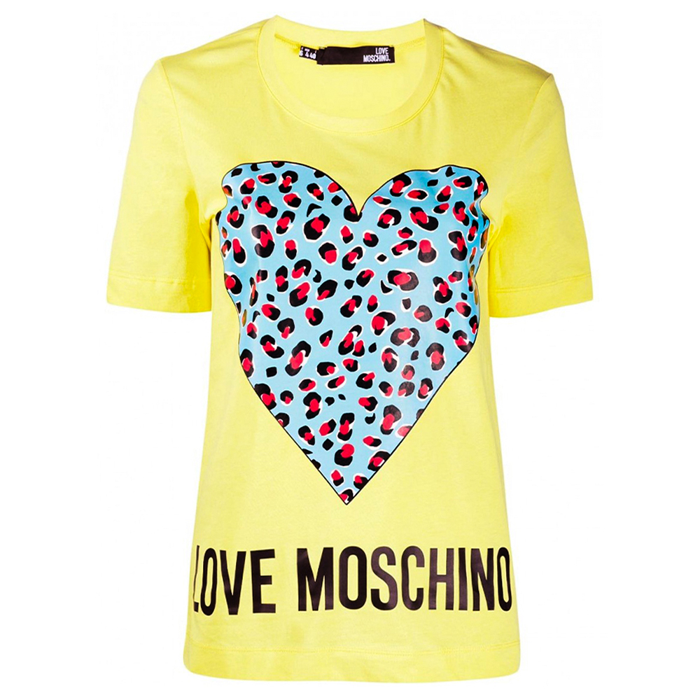 

Футболка Love Moschino W4F152DM3876  блакитне серце жовта, Футболка Love Moschino W4F152DM3876 XS блакитне серце жовта