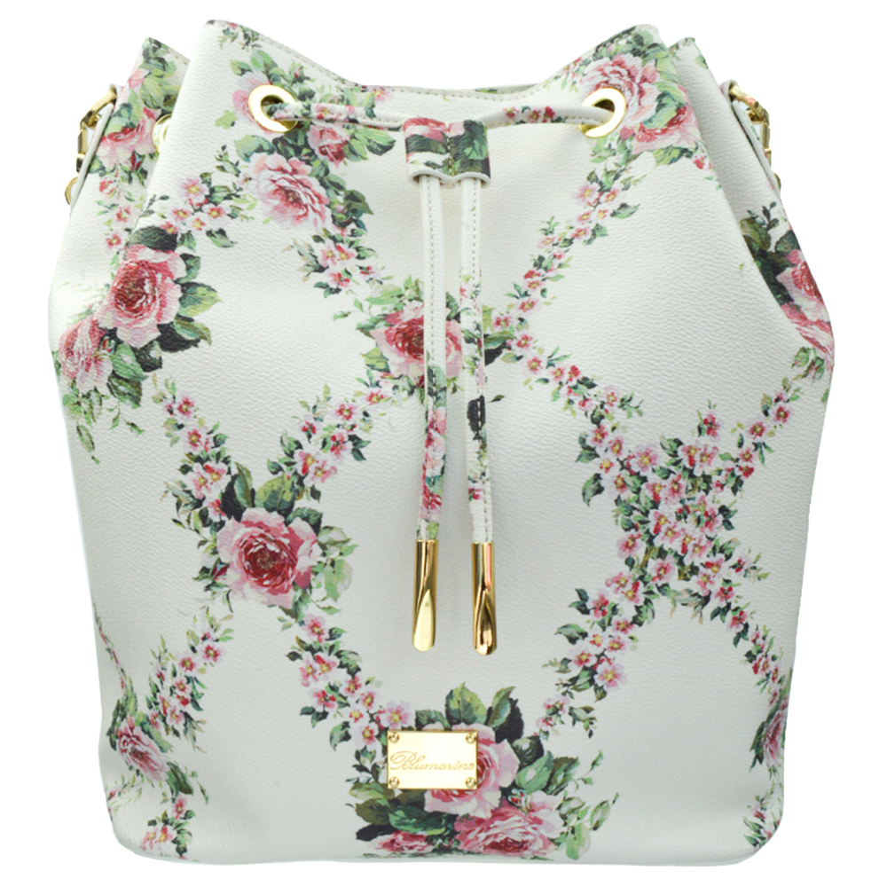 

Сумка-рюкзак Blumarine B91PWB940051 в квіти біла