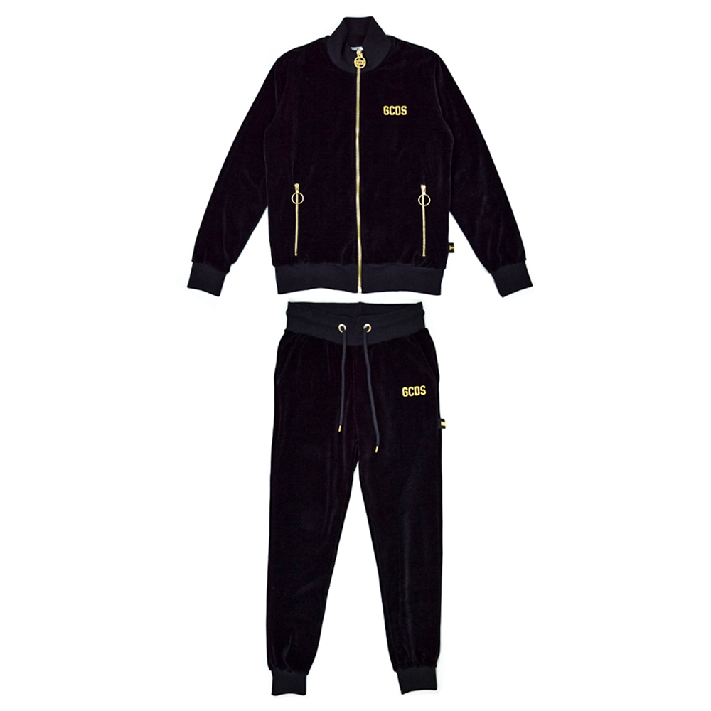 

Спортивний костюм GCDS FW18W03002  велюровий чорний, Спортивний костюм GCDS FW18W03002 L велюровий чорний