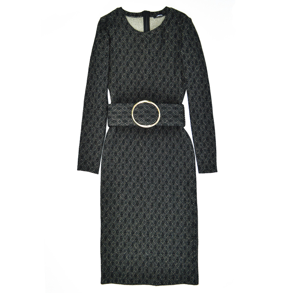 

Плаття Elmas Phil 030259  із золотистими ромбами чорне, Плаття Elmas Phil 030259 S із золотистими ромбами чорне