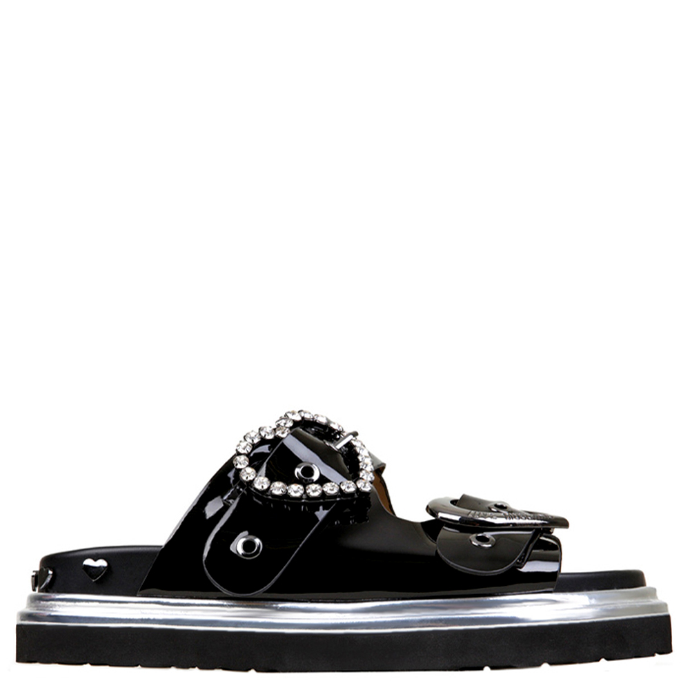 

Шльопанці Love Moschino JA28224J07 40 лакові чорні