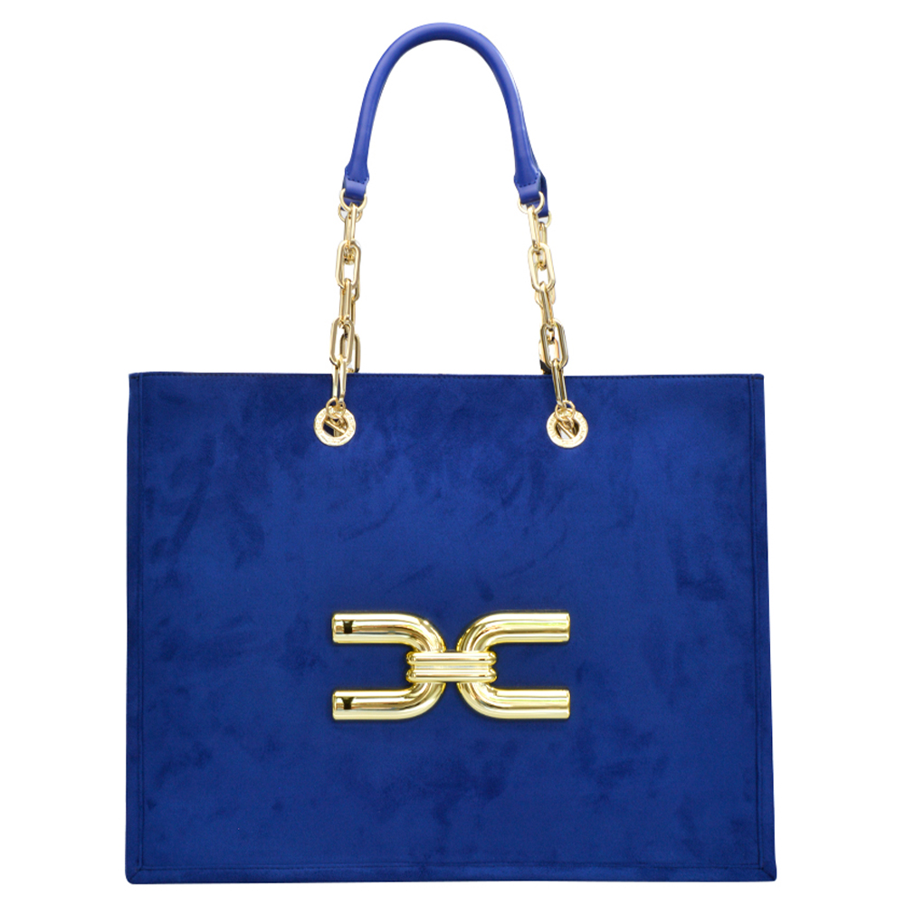 

Сумка Elisabetta Franchi BS50A02E2b1 золоте лого синя