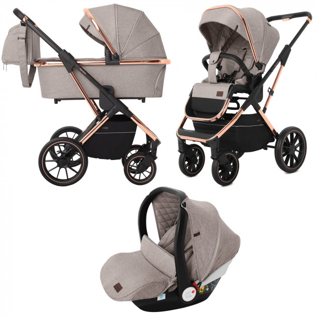 

Универсальная коляска 3 в 1 Carrello Aurora Almond Beige (CRL-6502)