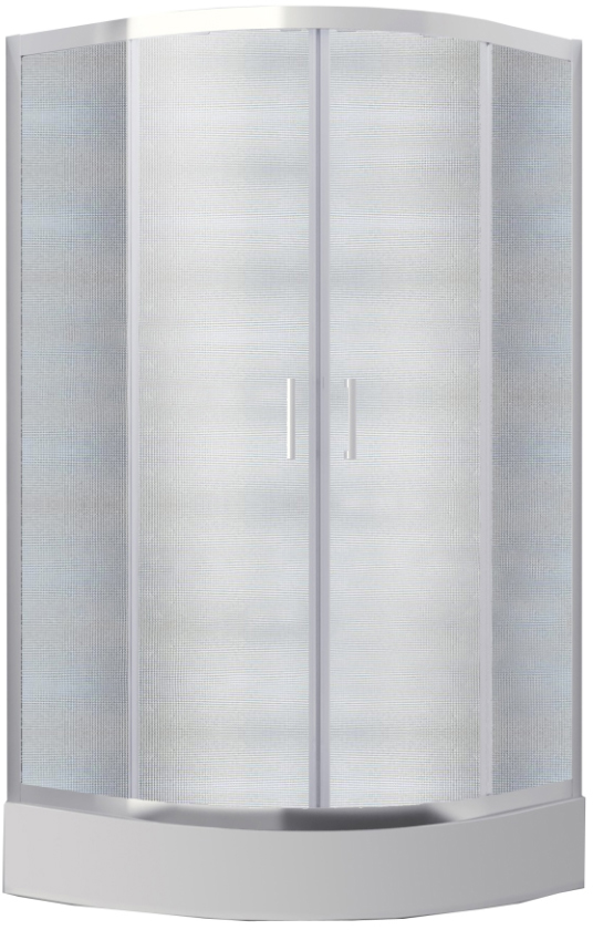 

Душевая кабина полукруглая BESCO Modern 90x90x185 прозрачная без поддона