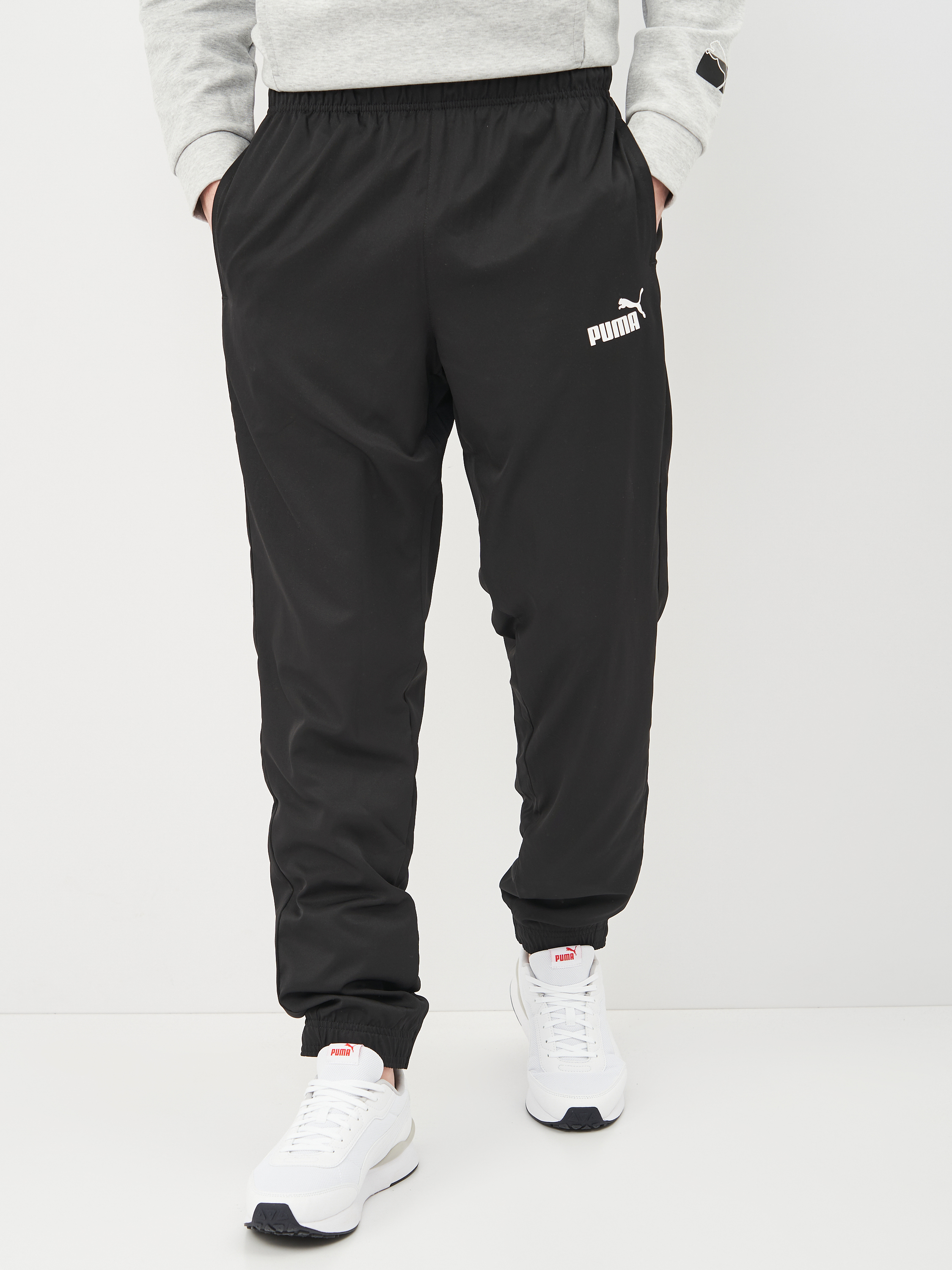 Акція на Спортивні штани чоловічі Puma Active Woven Pants 58673351 XL Чорні від Rozetka