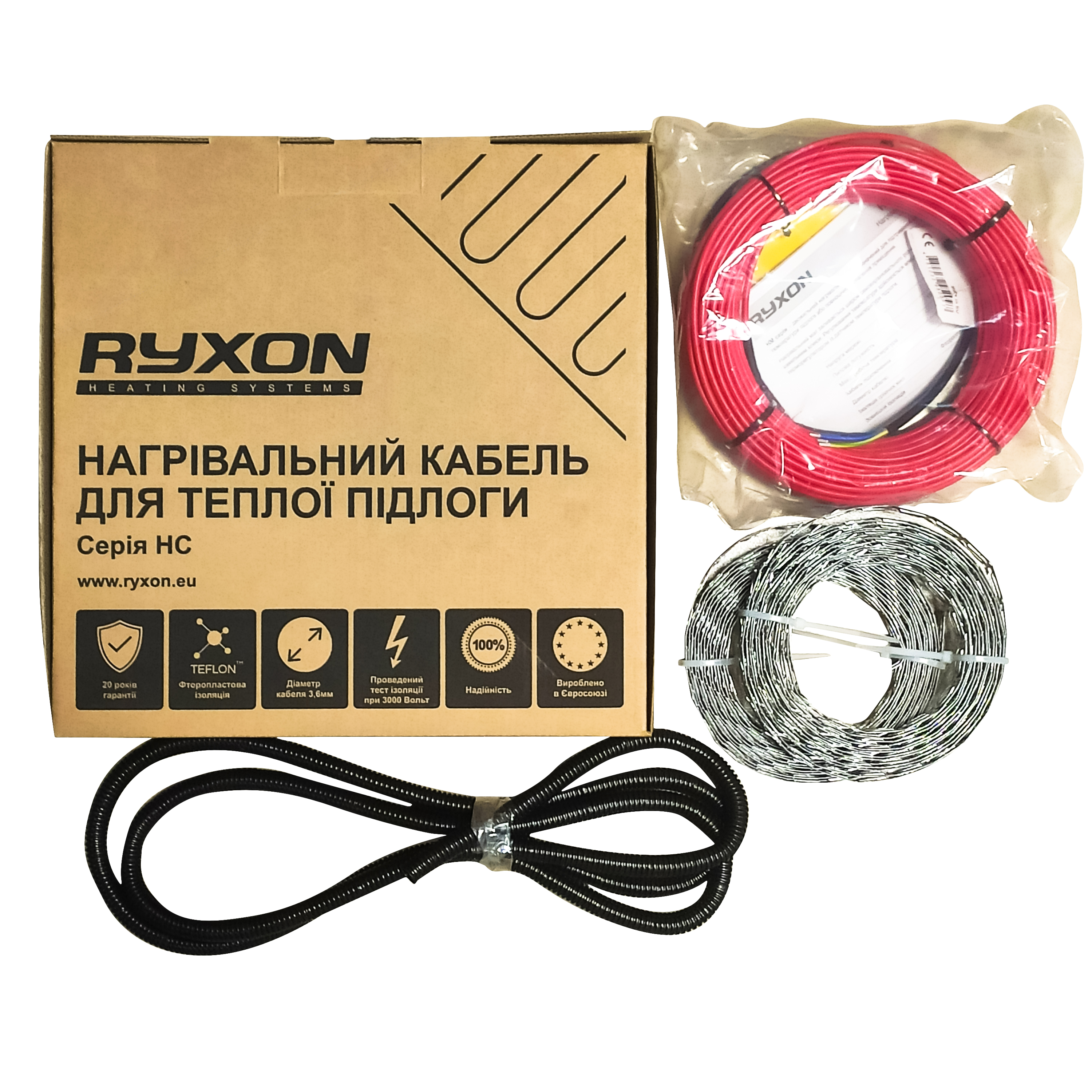 

Нагревательный кабель Ryxon HC-20-50 м (5,0-6,3 м2)