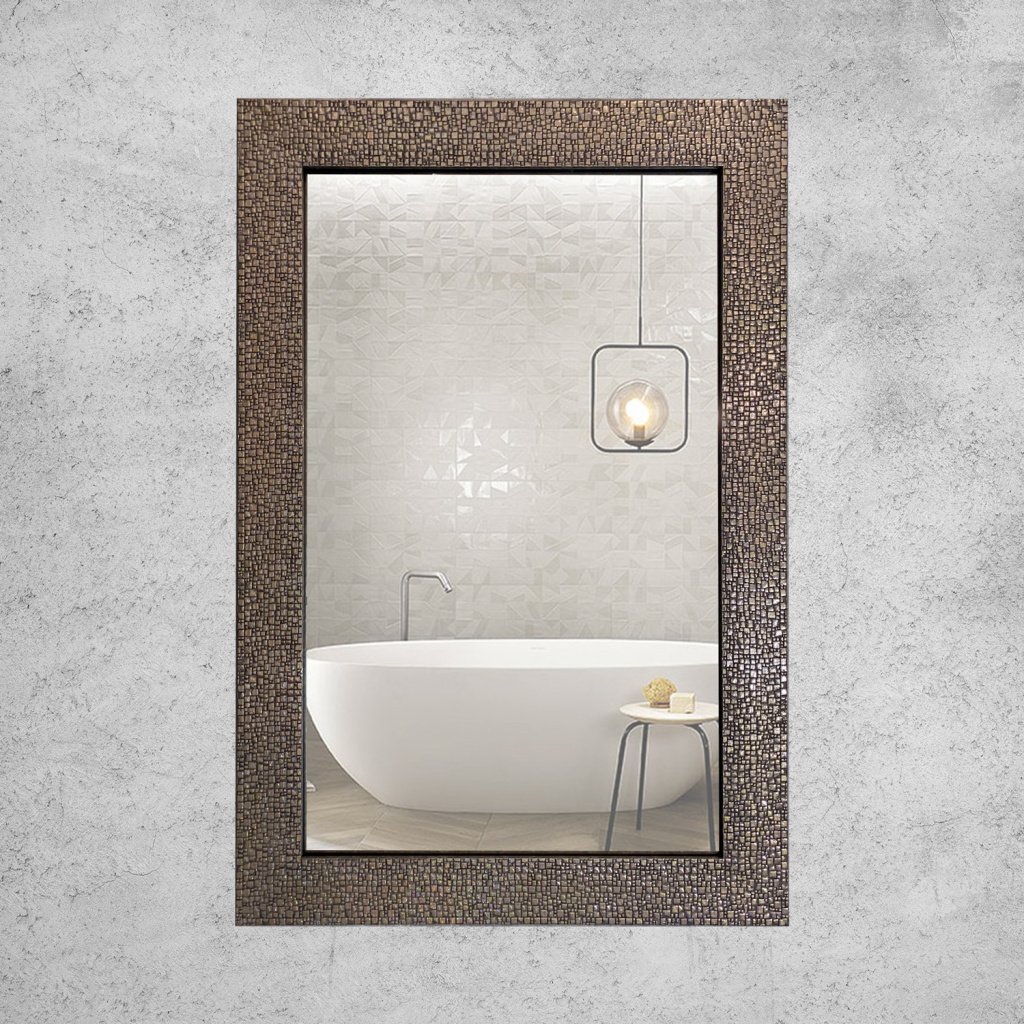 

Настенное зеркало IWARUM Textured Cubes Silver 84x114 серебро (NSIW7616Б-05003-84114)