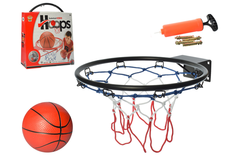 

Баскетбольне кільце A-Toys "Hoops Basketball" з насосом та м'ячем 40*44*9 см., чорний M 5966