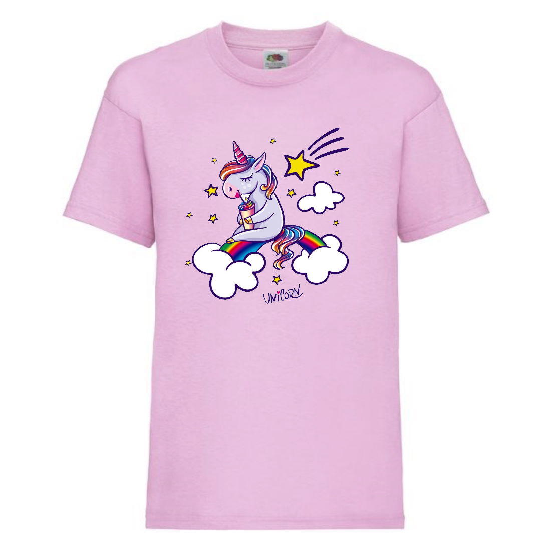 

Футболка детская Единорог 0027 (Unicorn) светлорозовая (UNN lipnc 0027)140 см