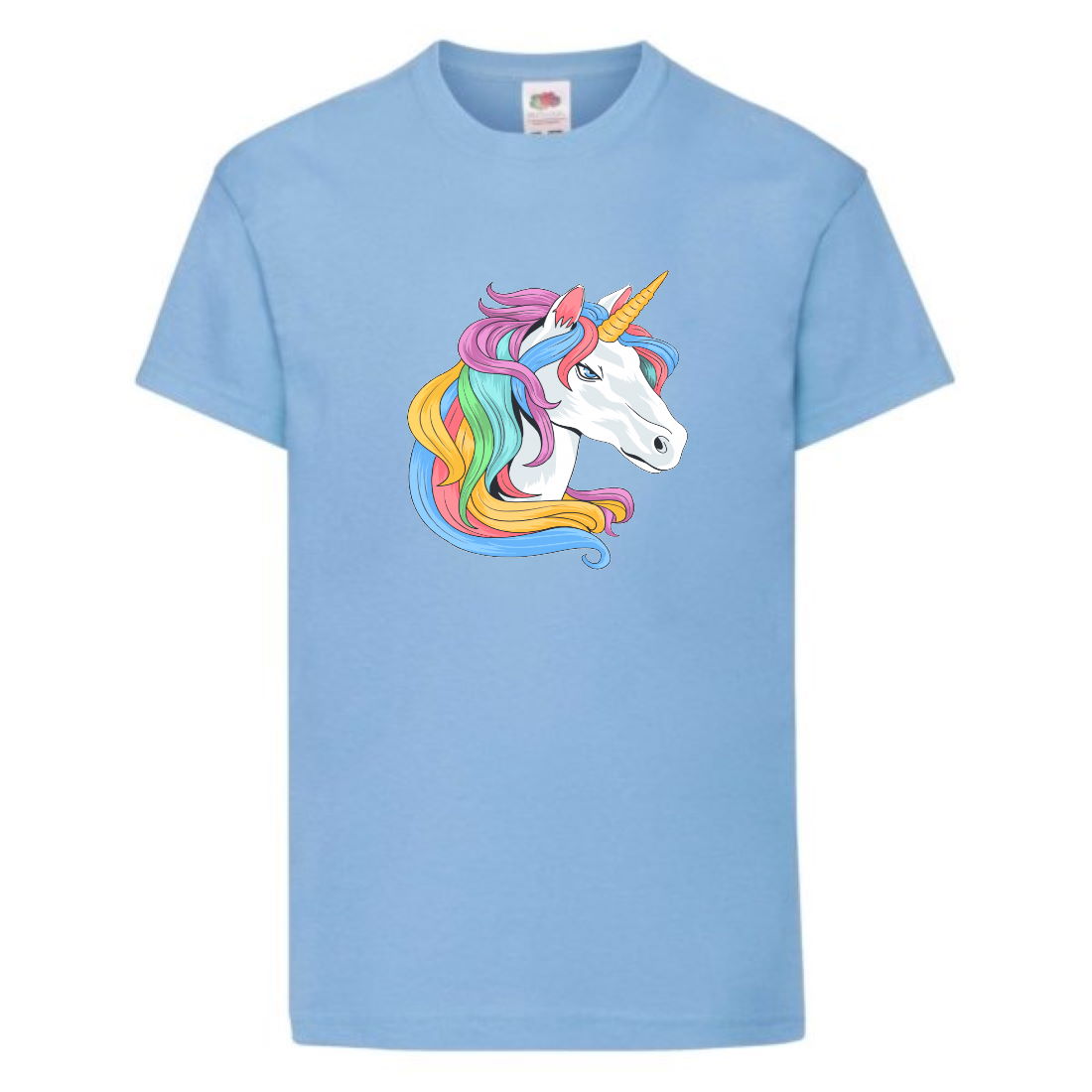 

Футболка детская Единорог 0011 (Unicorn) голубая (UNN lbl 0011)128 см