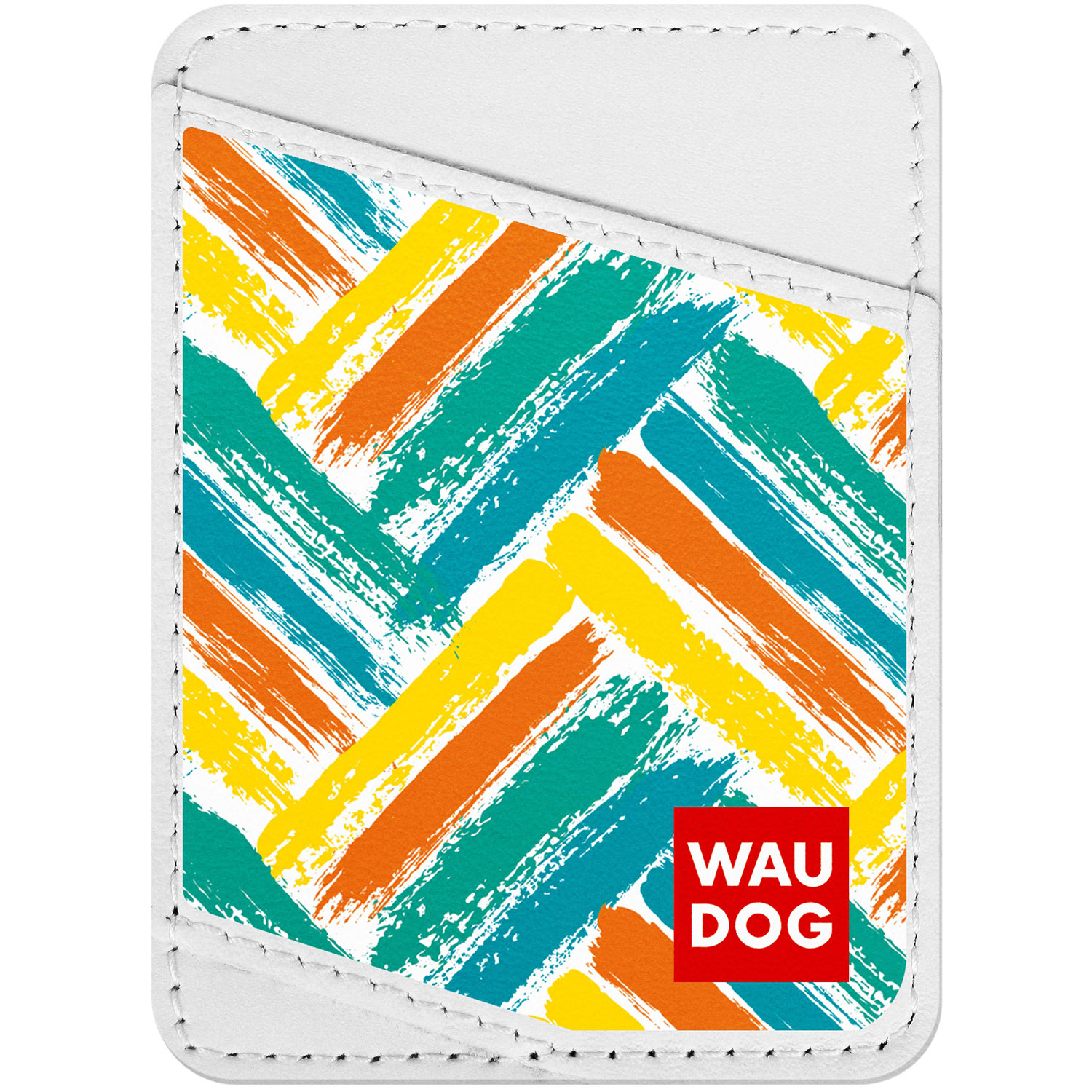 

Визитница WAUDOG Design с рисунком "Зигзаг", премиум кожа Белая (0408-0043-15)