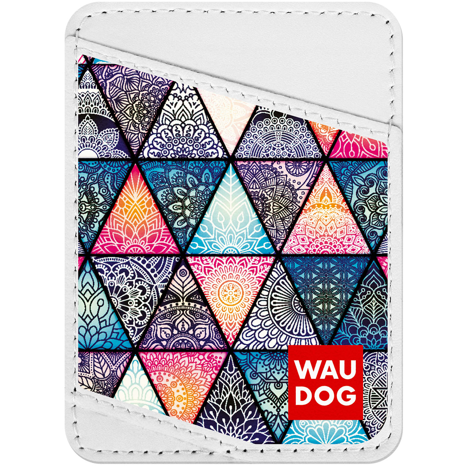 

Визитница WAUDOG Design с рисунком "Бохо", премиум кожа Белая (0408-0050-15)