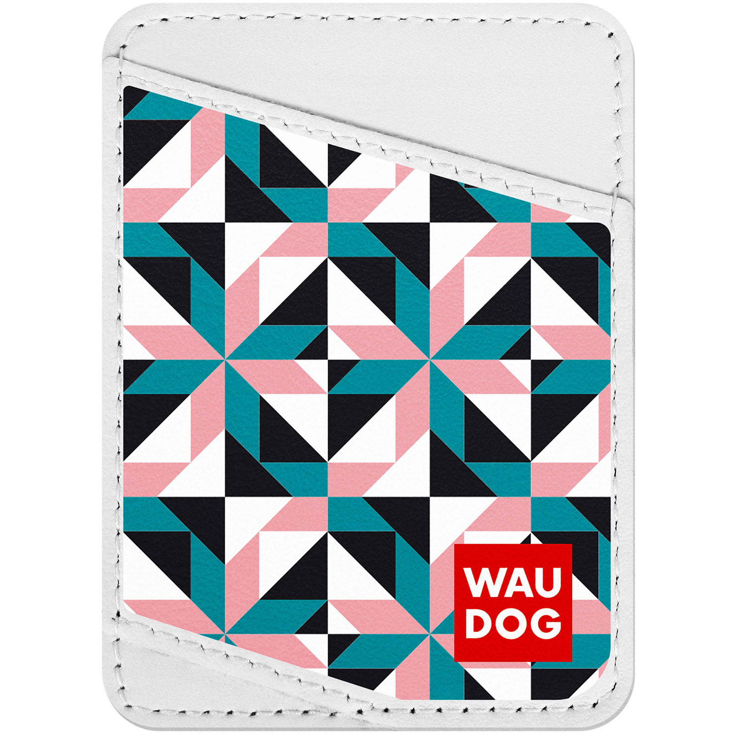 

Визитница WAUDOG Design с рисунком "Снежные цветы", премиум кожа Белая (0408-0026-15)