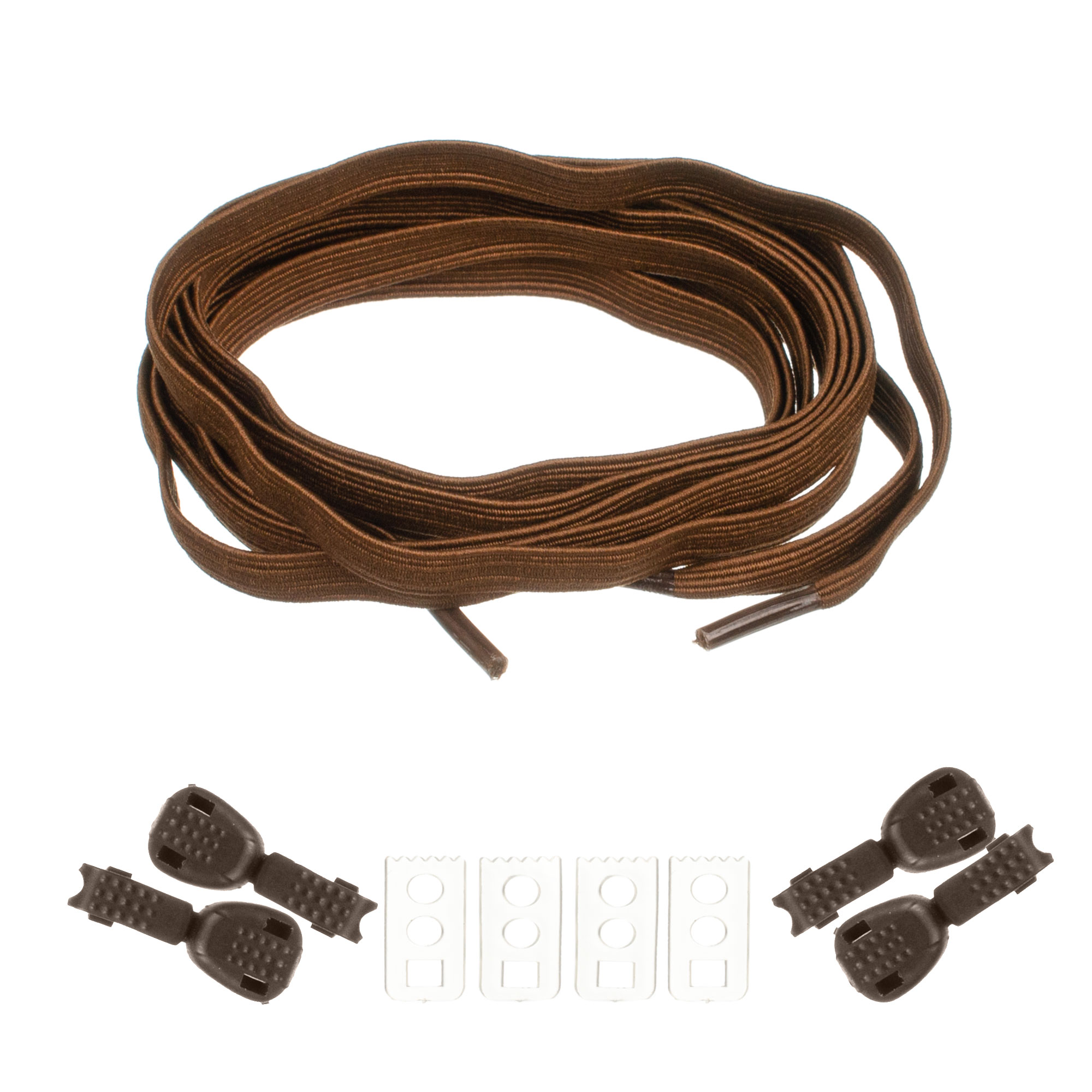 

Смарт шнурки для обуви эластичные smart шнурки с фиксаторами умные шнурки антишнурки светло-коричневые плоские Rolli 100см 1 пара