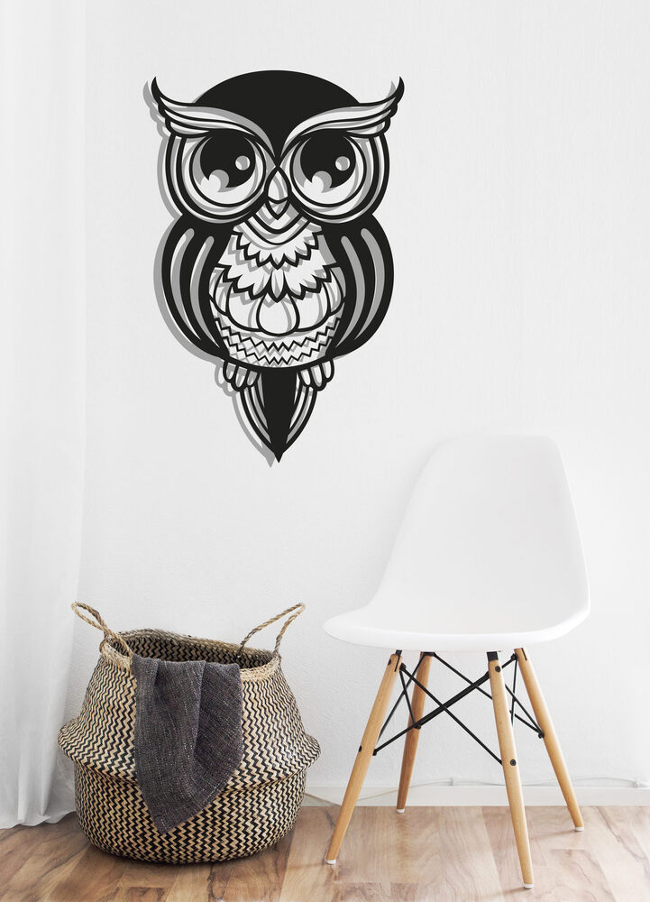 

Деревянная картина Новогодние Панно Owl forest 46х70