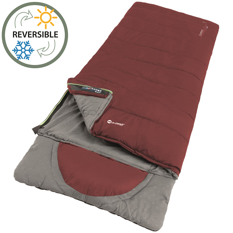 

Спальный мешок Outwell Contour Lux Reversible/-3°C Red Left (230367)