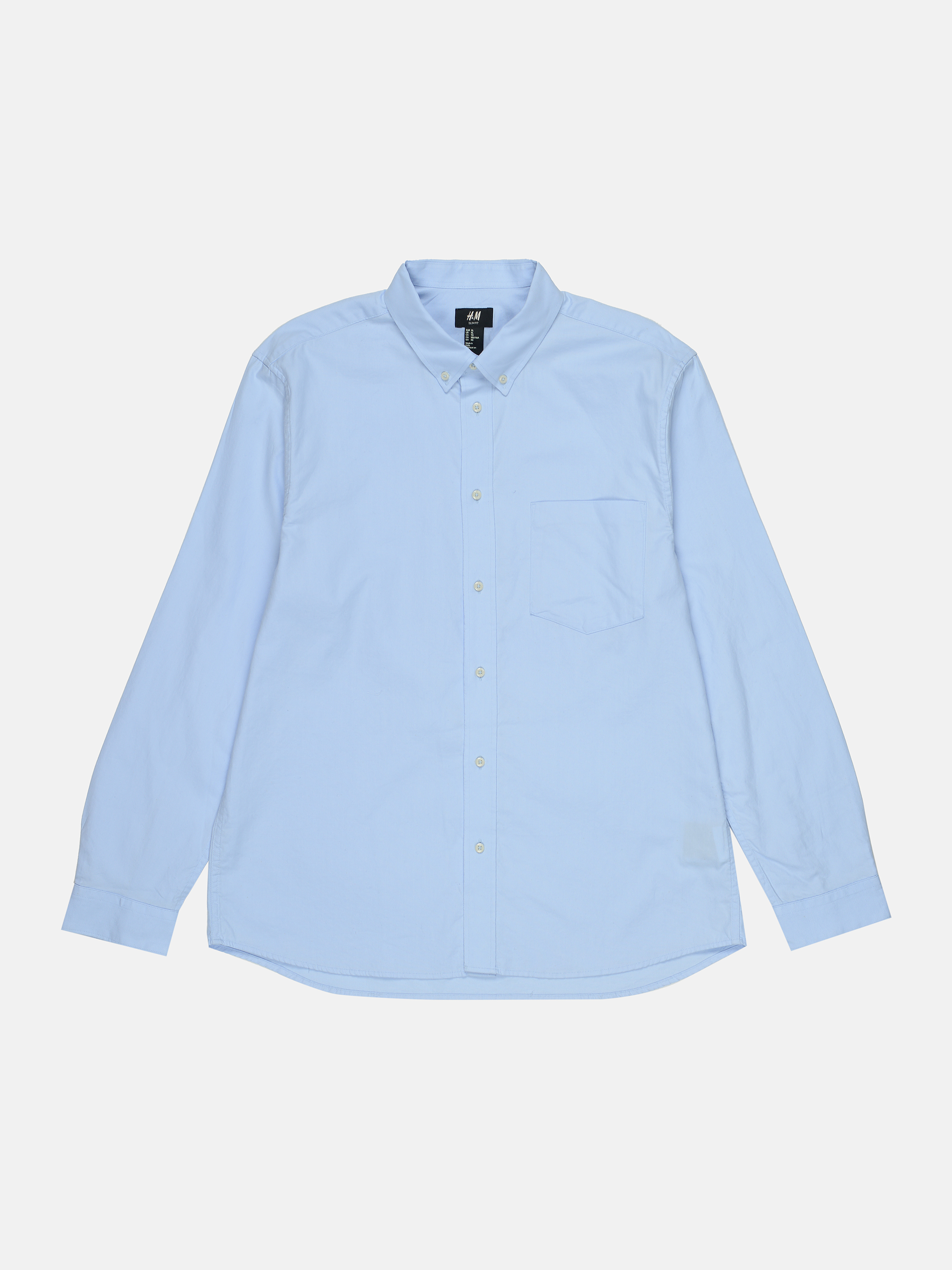 

Рубашка H&M 102-5273575 XL Голубая