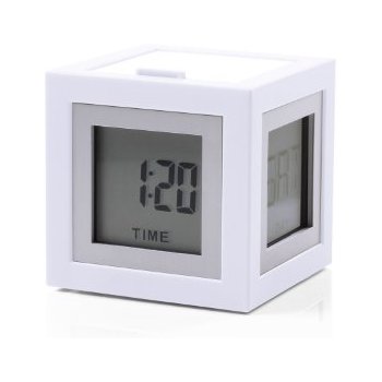 

Будильник Cubissimo, белый - wws-802 LEXON 5,1 x 5,1 см