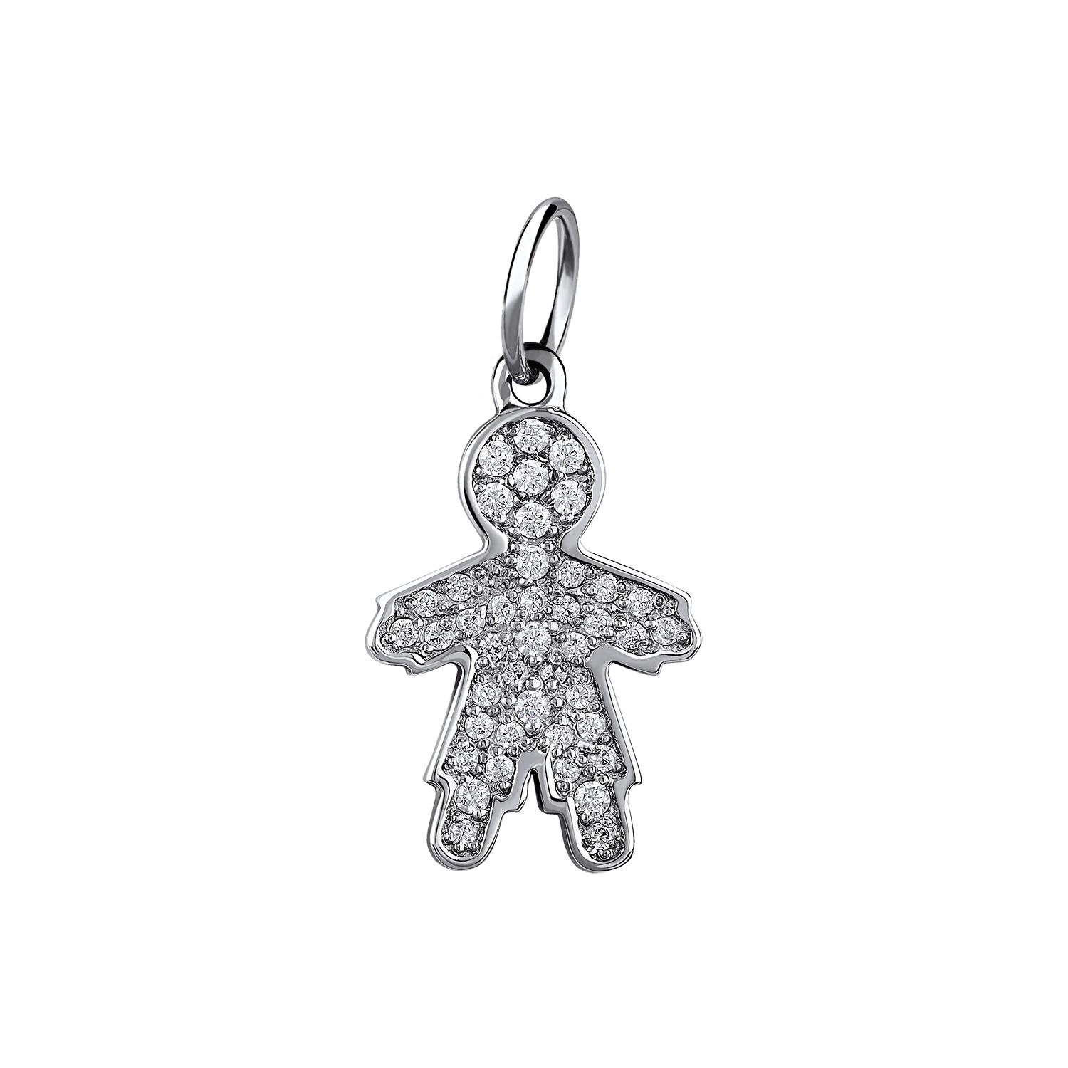 

Серебряный шарм звездный мальчик small из родированного серебра 925-й пробы (3 509 ) cava.cool