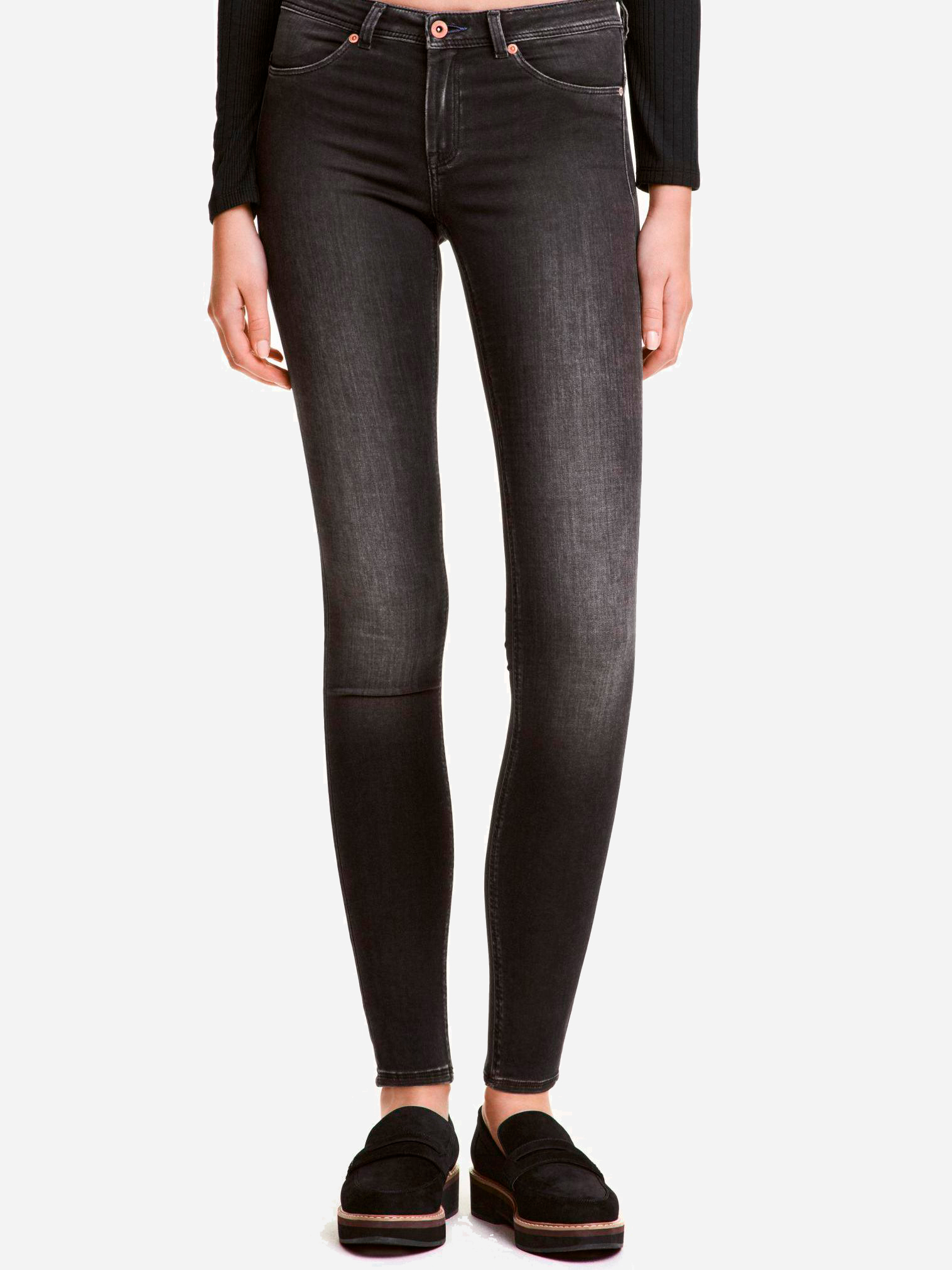 

Джинсы H&M 4002464-AAZJ 26-32 Светло-черные