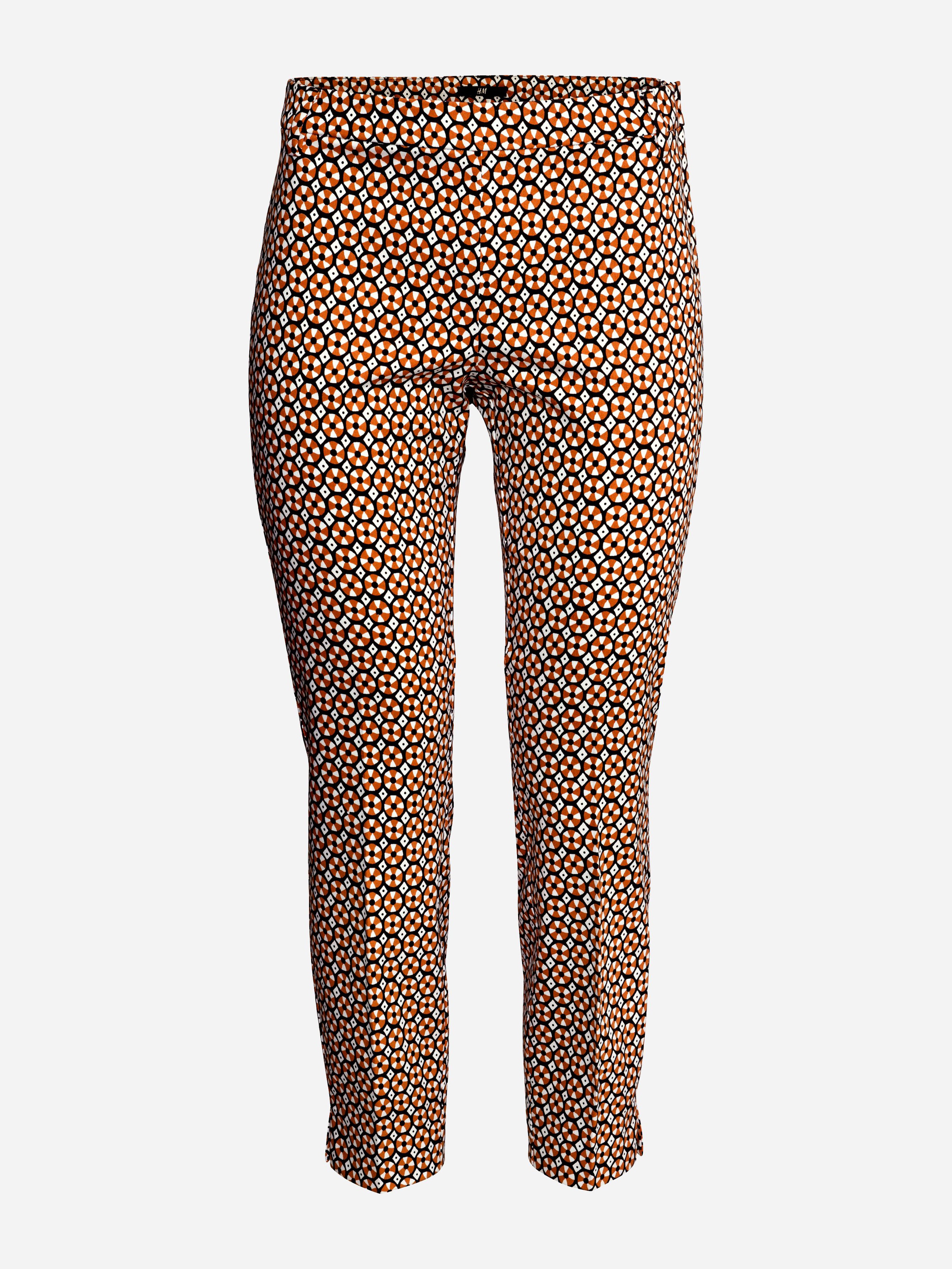 

Брюки H&M 2116971-1 36 Черные с коричневым и белым