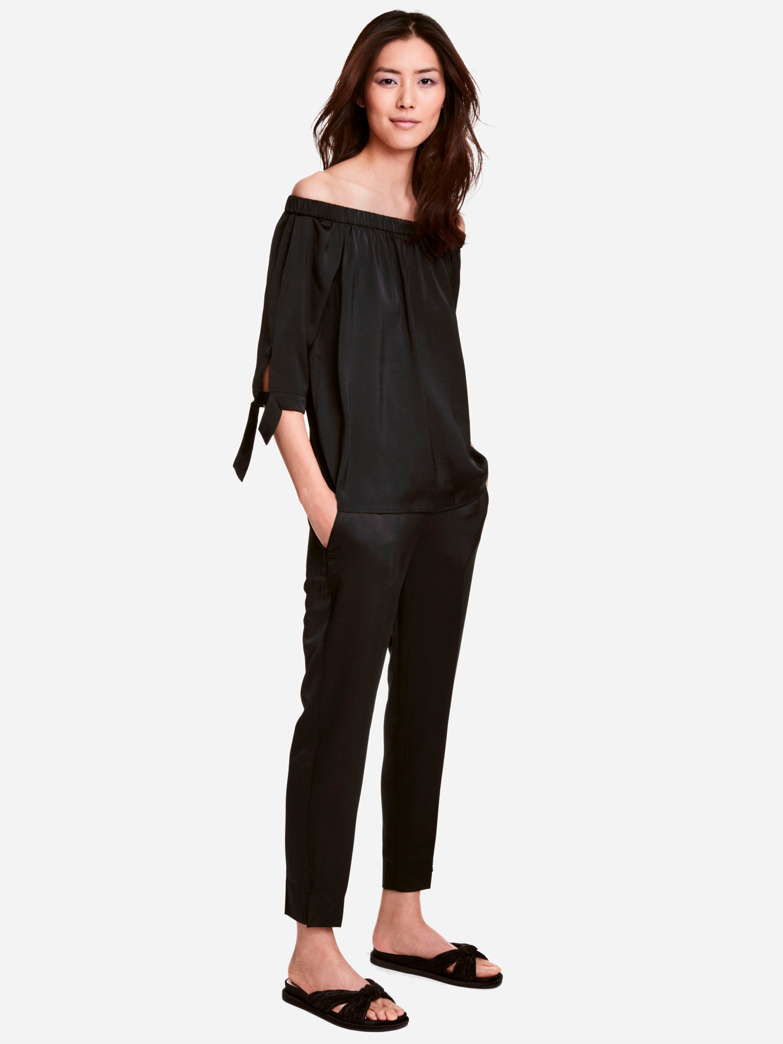 

Брюки H&M 4447595-AAAD 38 Черные